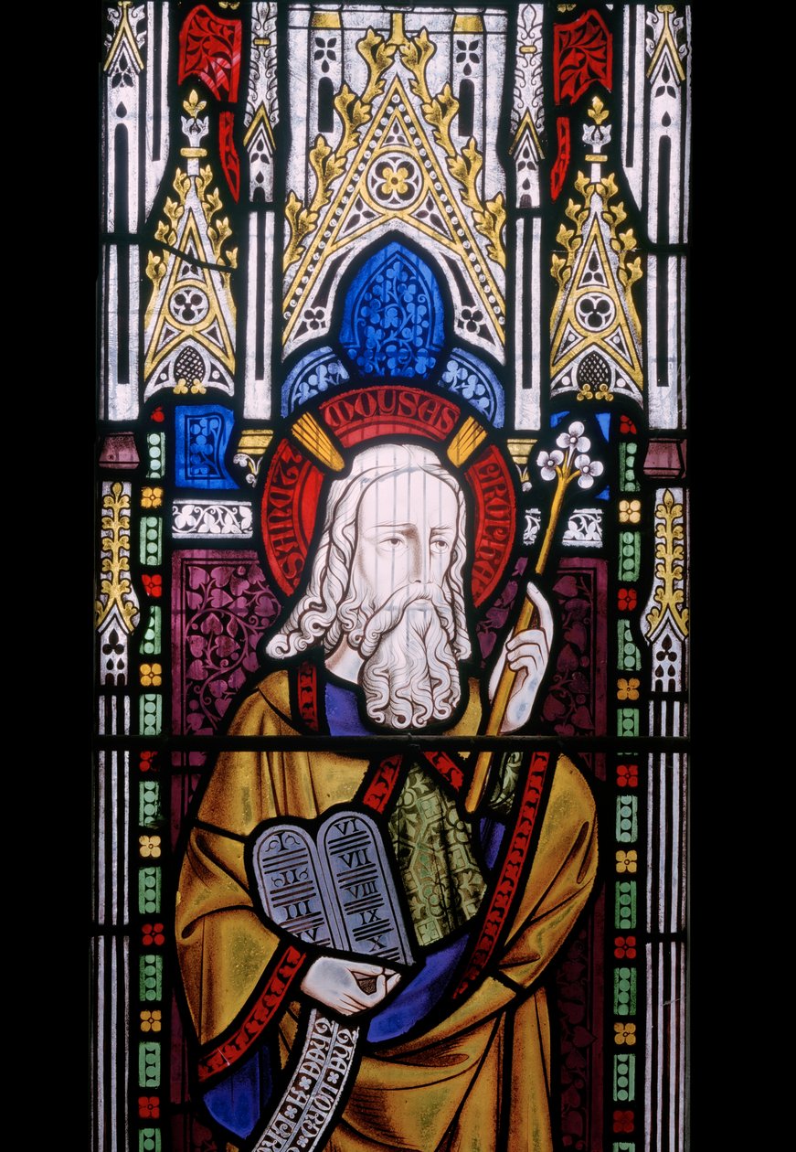Mojżesz, 1850 (witraż) autorstwa Augustus Welby Northmore Pugin