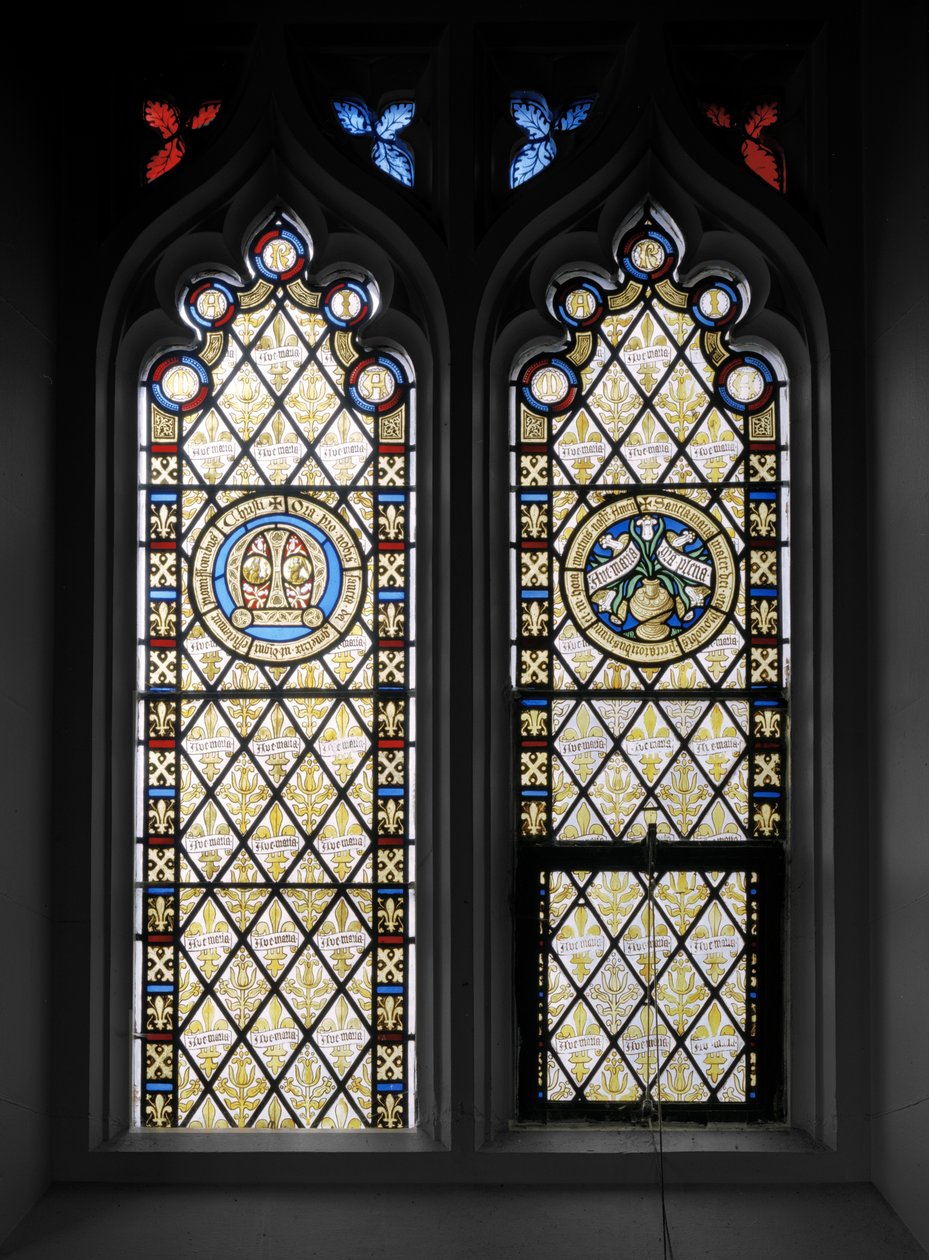 Okno na ścianę północną, 1841 (witraż) autorstwa Augustus Welby Northmore Pugin