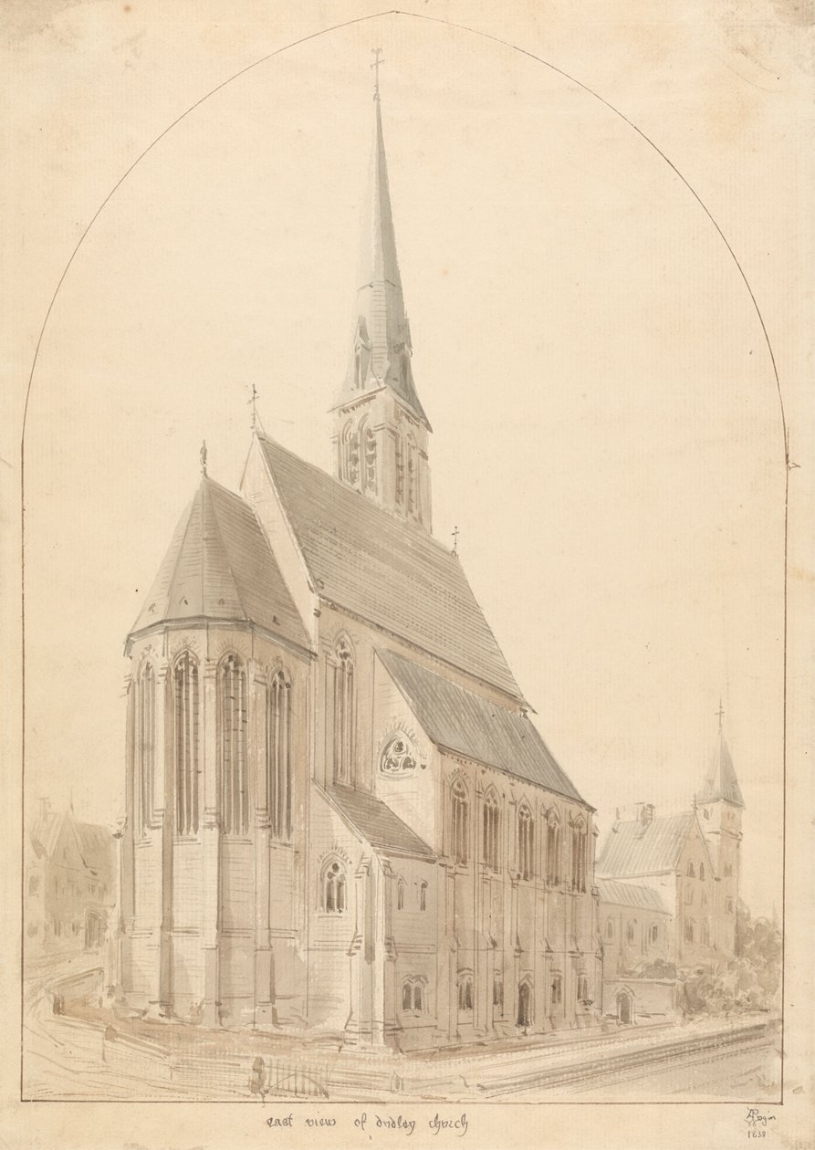 Nasza Błogosławiona Pani i św. Tomasz z Canterbury, Dudley: Perspektywa autorstwa Augustus Welby Northmore Pugin