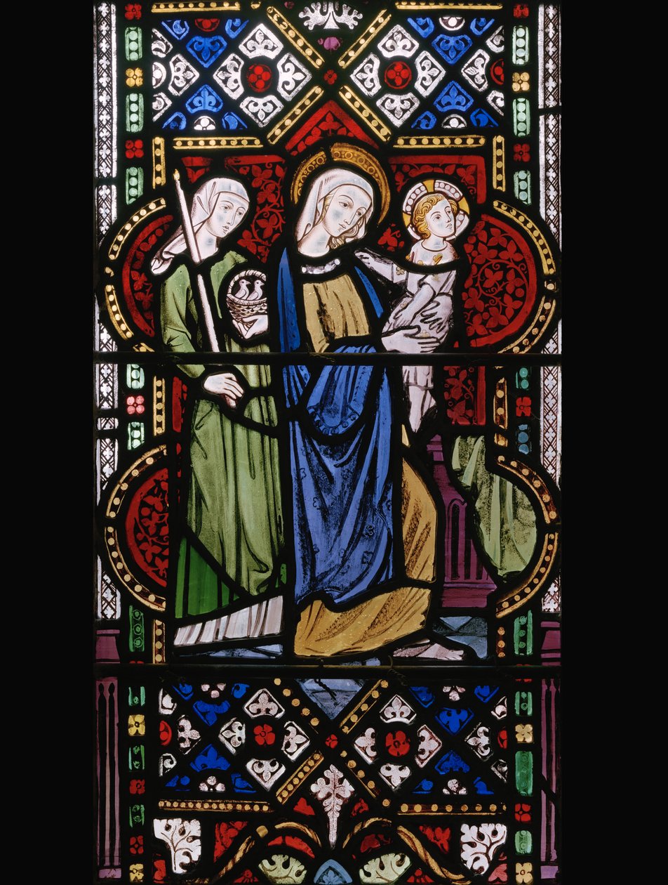Prezentacja w świątyni, 1850 (witraże) autorstwa Augustus Welby Northmore Pugin