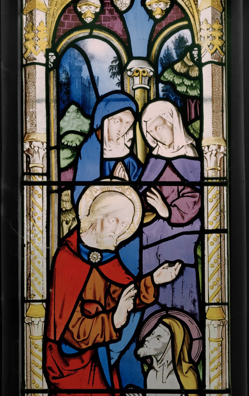 Wskrzeszenie Łazarza, detal, 1851 (witraż) autorstwa Augustus Welby Northmore Pugin