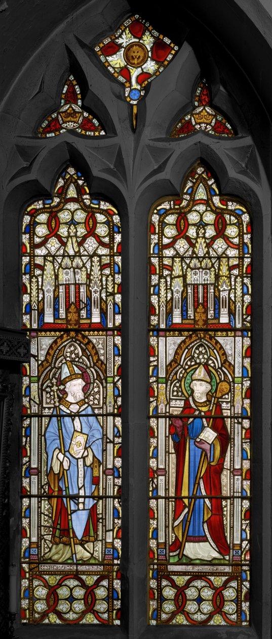 Św. Bonifacy i Św. Swithin, 1852 (witraże) autorstwa Augustus Welby Northmore Pugin