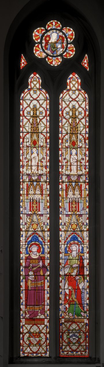 Św. Franciszek z Asyżu i Św. Tomasz Apostoł, 1852 (witraże) autorstwa Augustus Welby Northmore Pugin