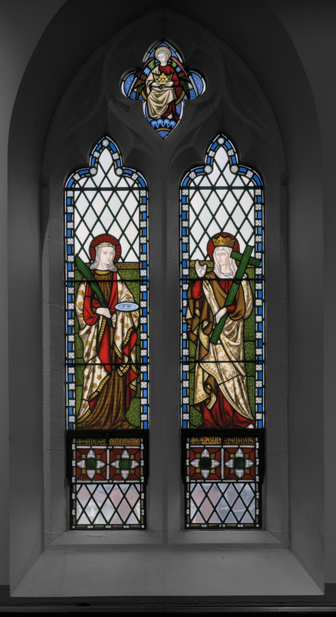 Św. Łucja i Św. Helena, 1848 (witraże) autorstwa Augustus Welby Northmore Pugin