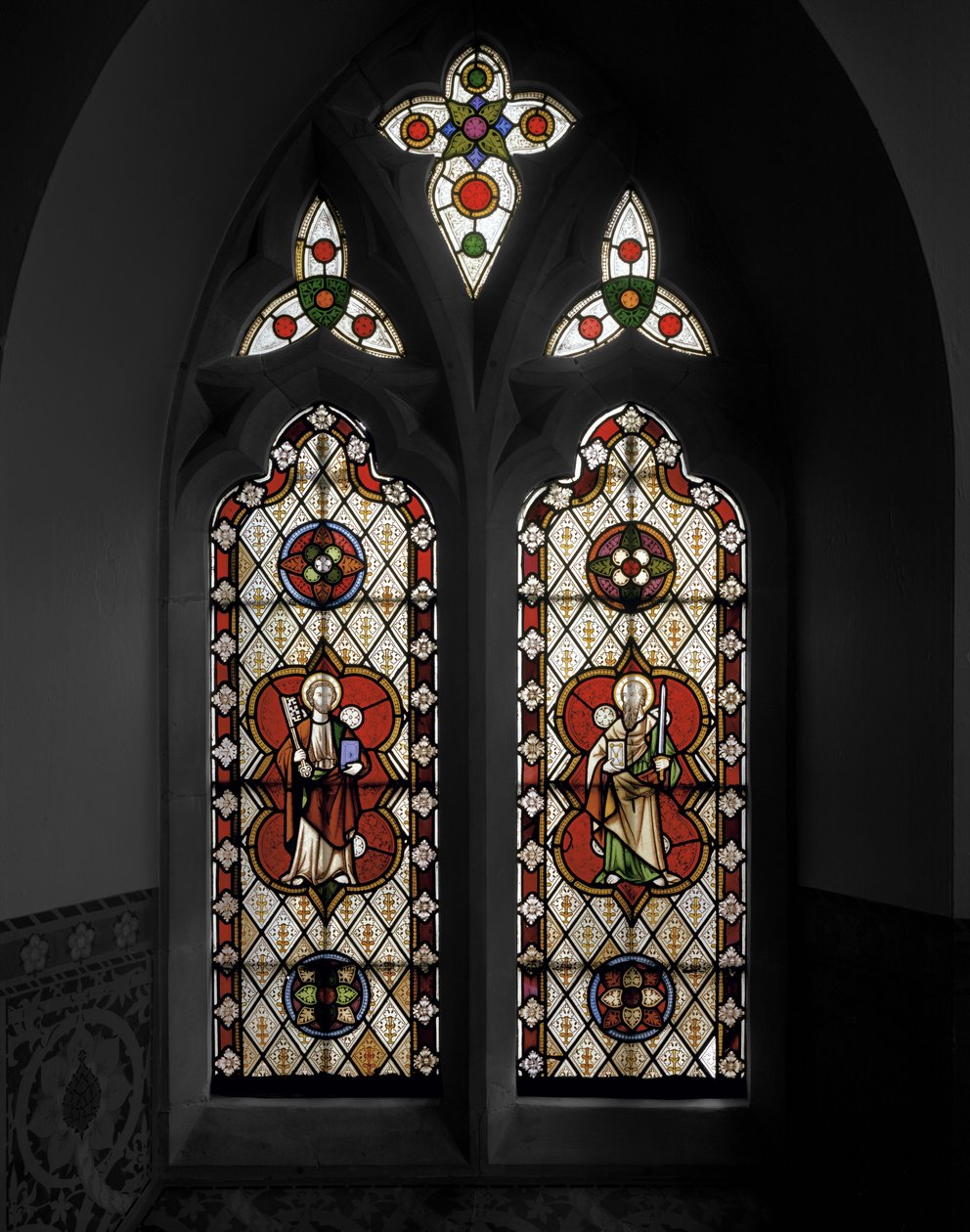 Święty Piotr i Święty Paweł, 1848 (witraż) autorstwa Augustus Welby Northmore Pugin