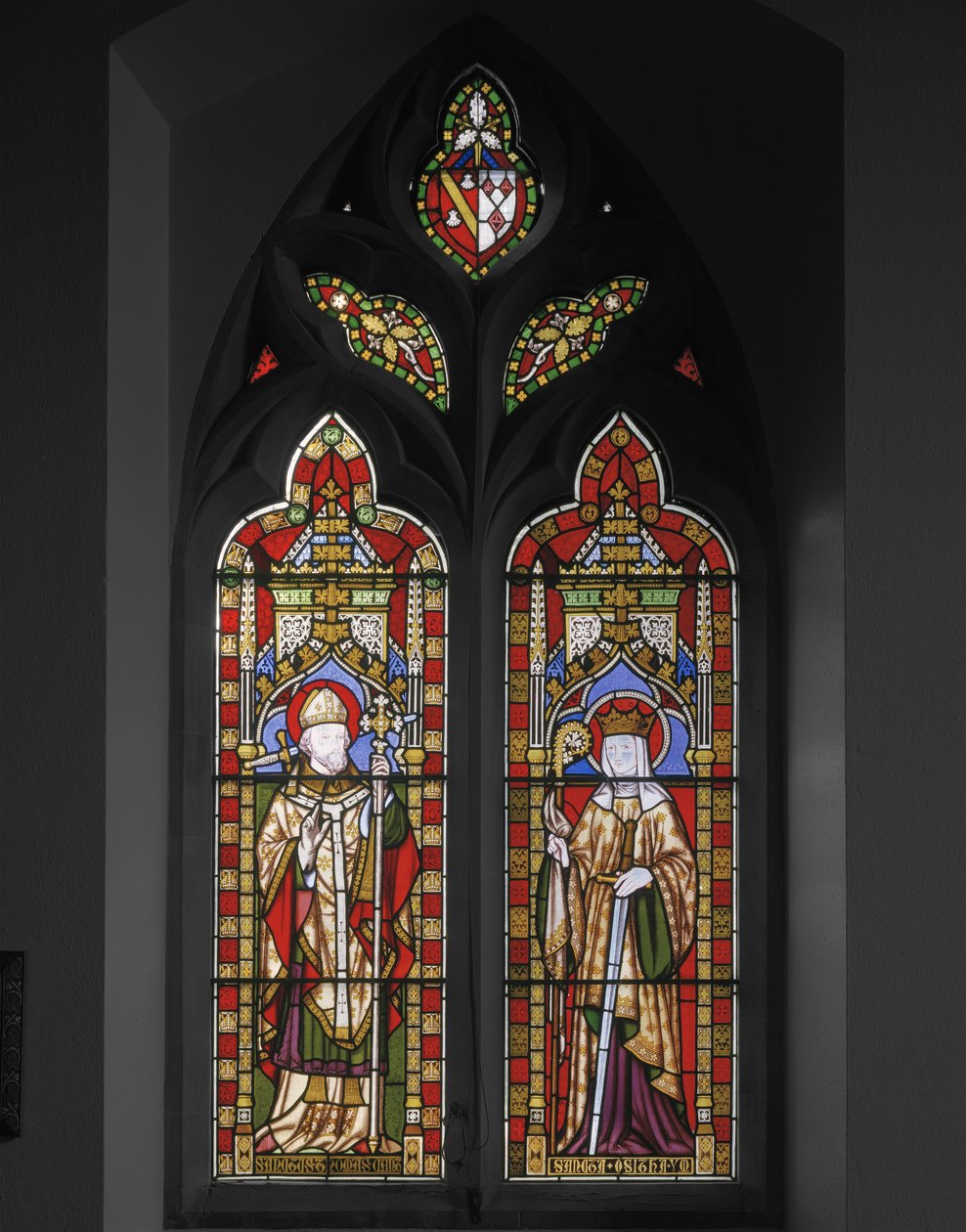 Św. Tomasz z Canterbury i Św. Osith, 1847 (witraże) autorstwa Augustus Welby Northmore Pugin