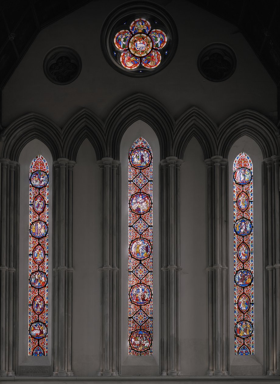Męka Pańska, okno wschodnie, 1848-50 (witraż) autorstwa Augustus Welby Northmore Pugin