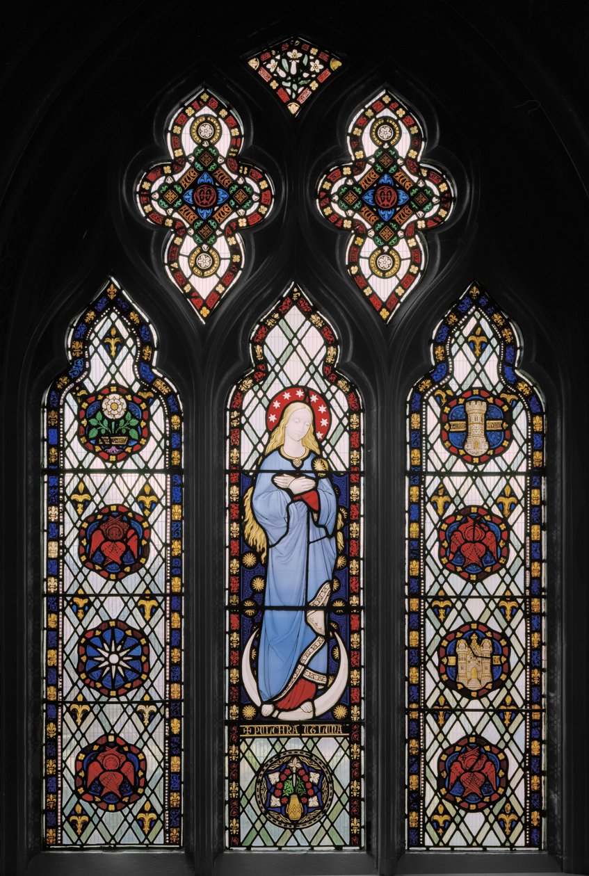 Matka Boska, ok.1845 (witraże) autorstwa Augustus Welby Northmore Pugin