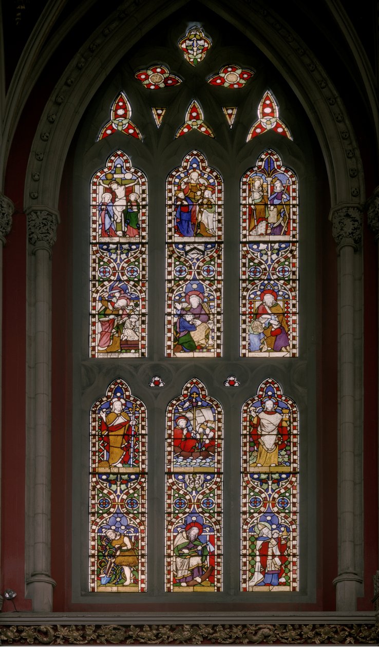 Typy z antytypami, 1846 (witraże) autorstwa Augustus Welby Northmore Pugin