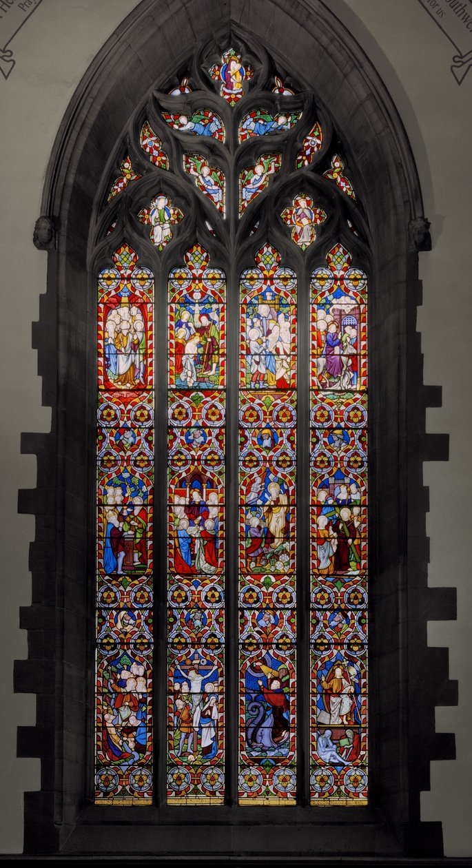 Typy z antytypami, 1850 (witraż) autorstwa Augustus Welby Northmore Pugin