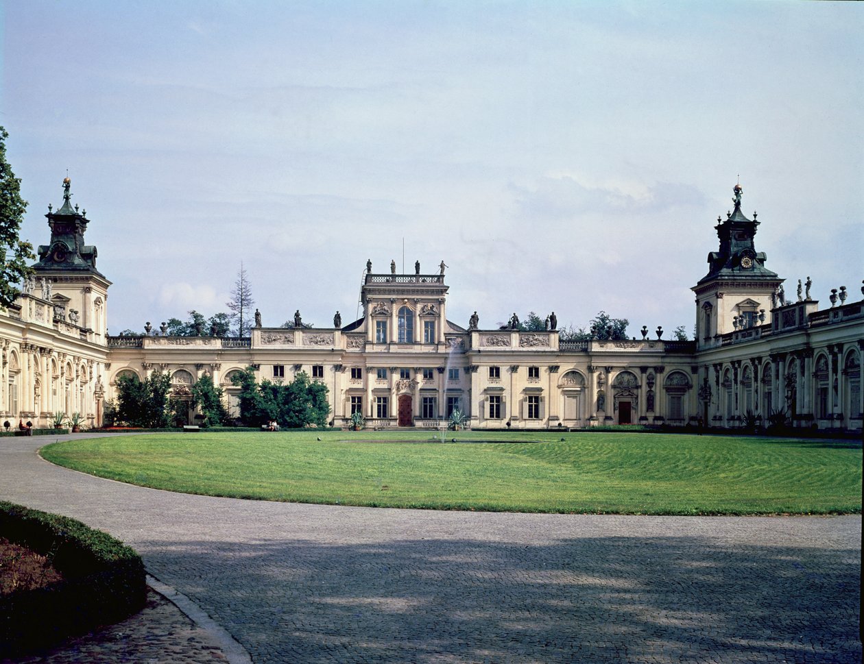 Pałac z zewnątrz, zbudowany ok. 1677 r. autorstwa Augustyn Locci