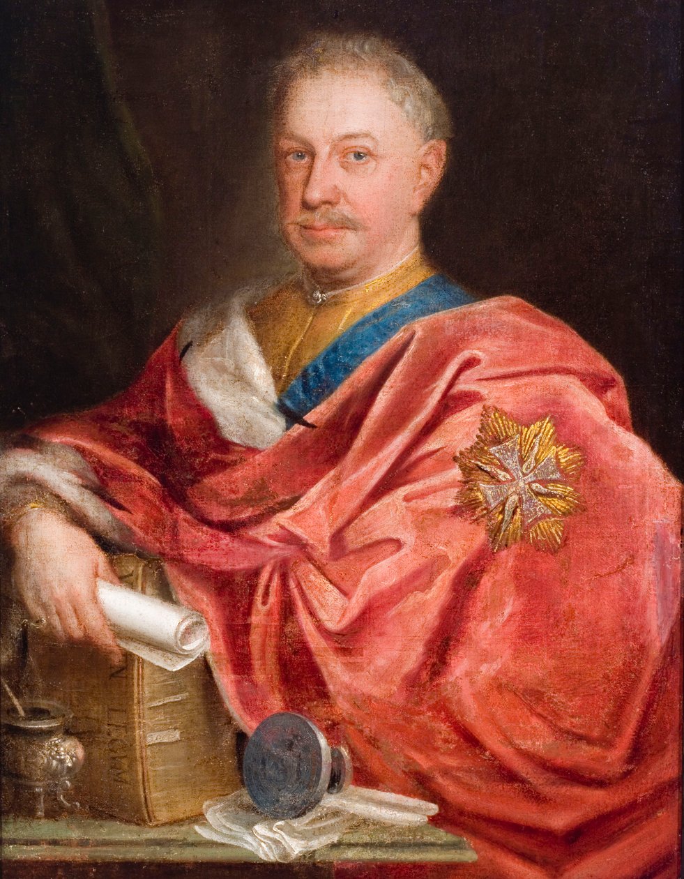 Portret Jana Fryderyka Sapiehy (1680-1751) autorstwa Augustyn Mirys