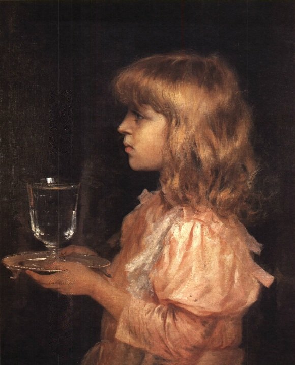 O copo de agua English: Szklanka wody autorstwa Aurelio de Figueiredo