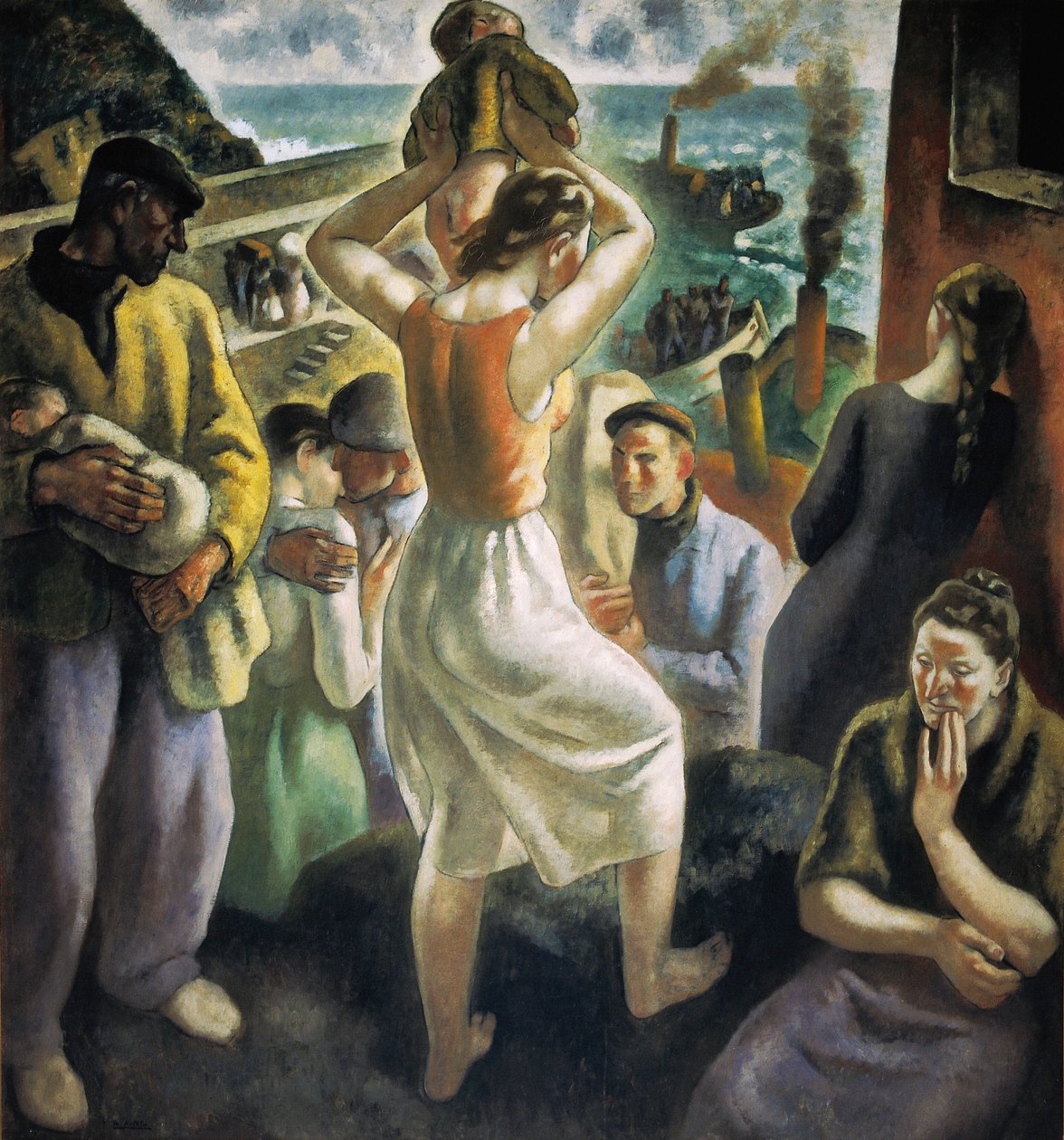 Hiszpańska wojna domowa: „Exodus” (obraz) autorstwa Aurelio Arteta Errasti