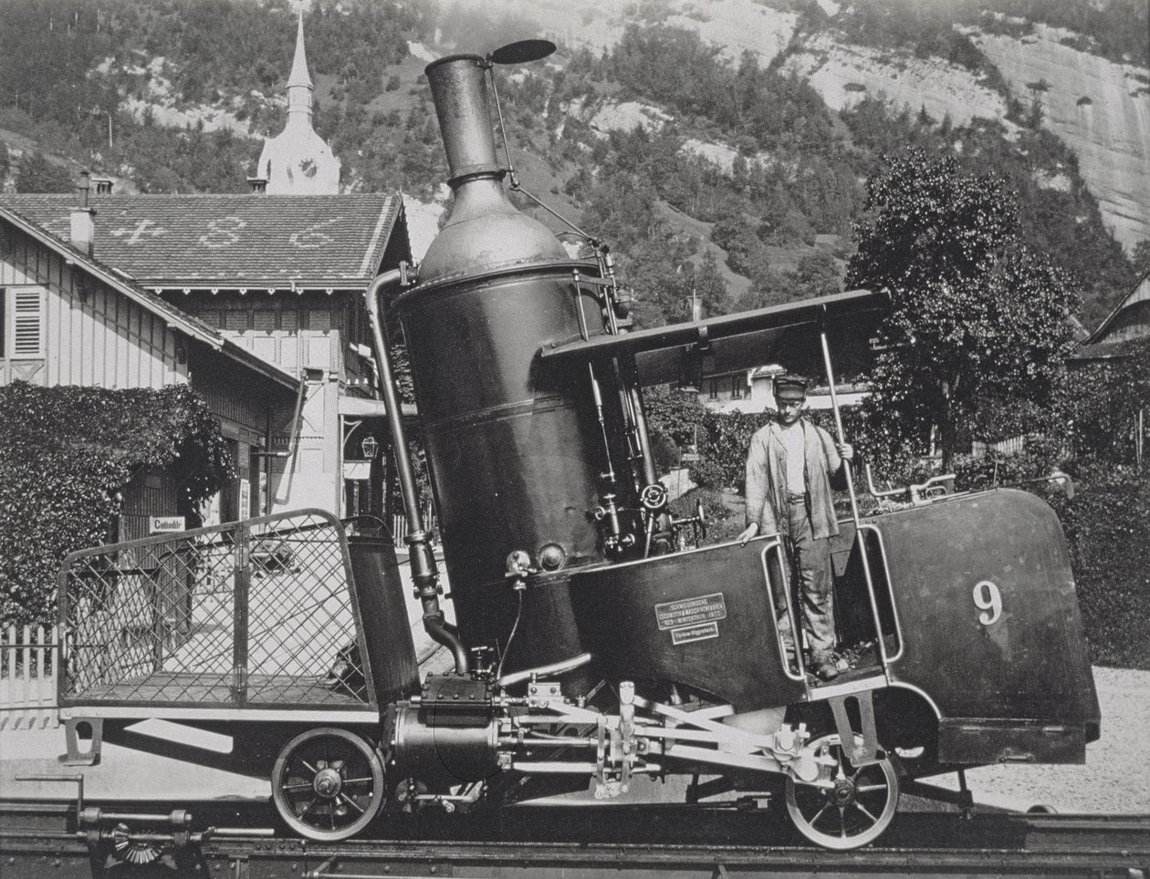 Alpejska lokomotywa parowa autorstwa Austrian Photographer