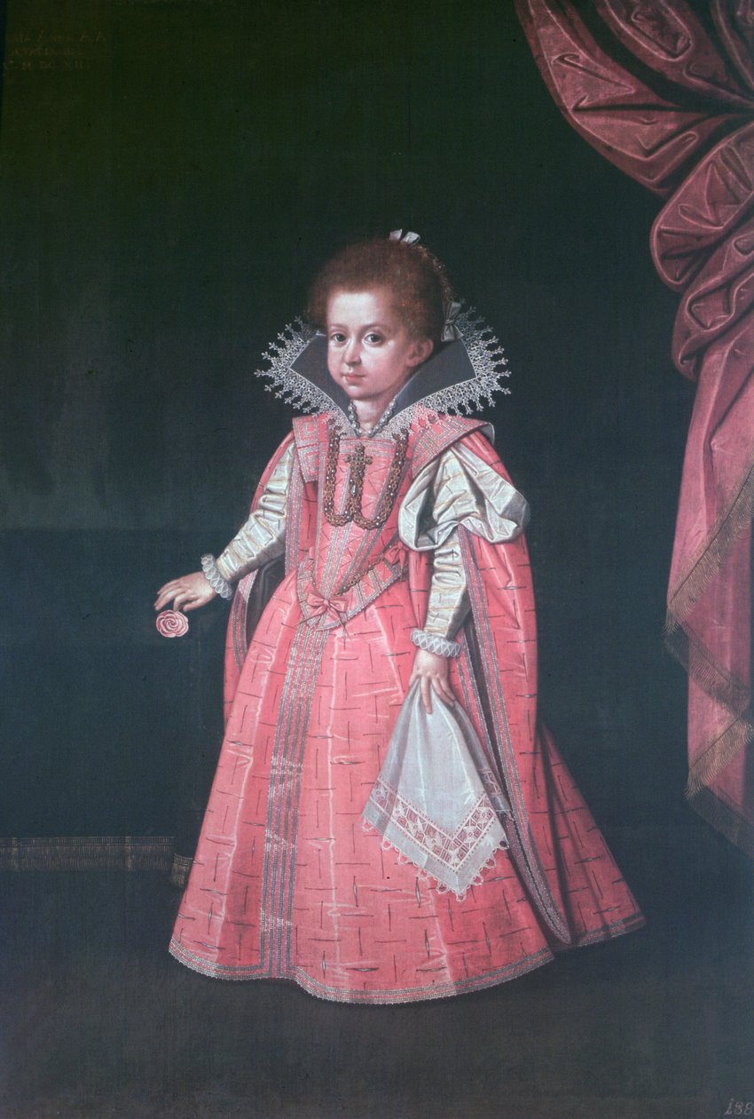 Arcyksiężna Maria Anna (1610-65) jako dziecko, córka cesarza Ferdynanda II (1578-1637) autorstwa Austrian School