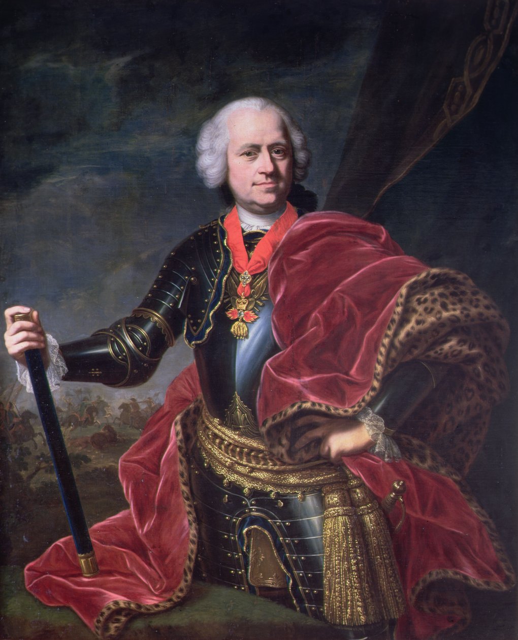 Karoly Jozsef Batthyany (1698-1772), książę Batthyany, węgierski feldmarszałek w służbie austriackiej autorstwa Austrian School