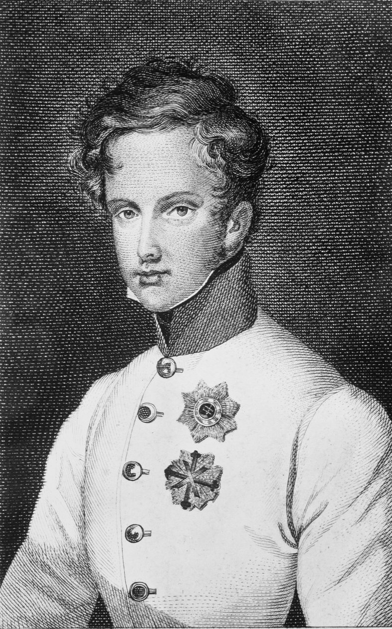 Napoleon II, Francois Charles Joseph Bonaparte (1811-32) syn Napoleona Bonaparte I (1769-1821) późniejszy książę Reichstadt (1818) c.1811-14 autorstwa Austrian School