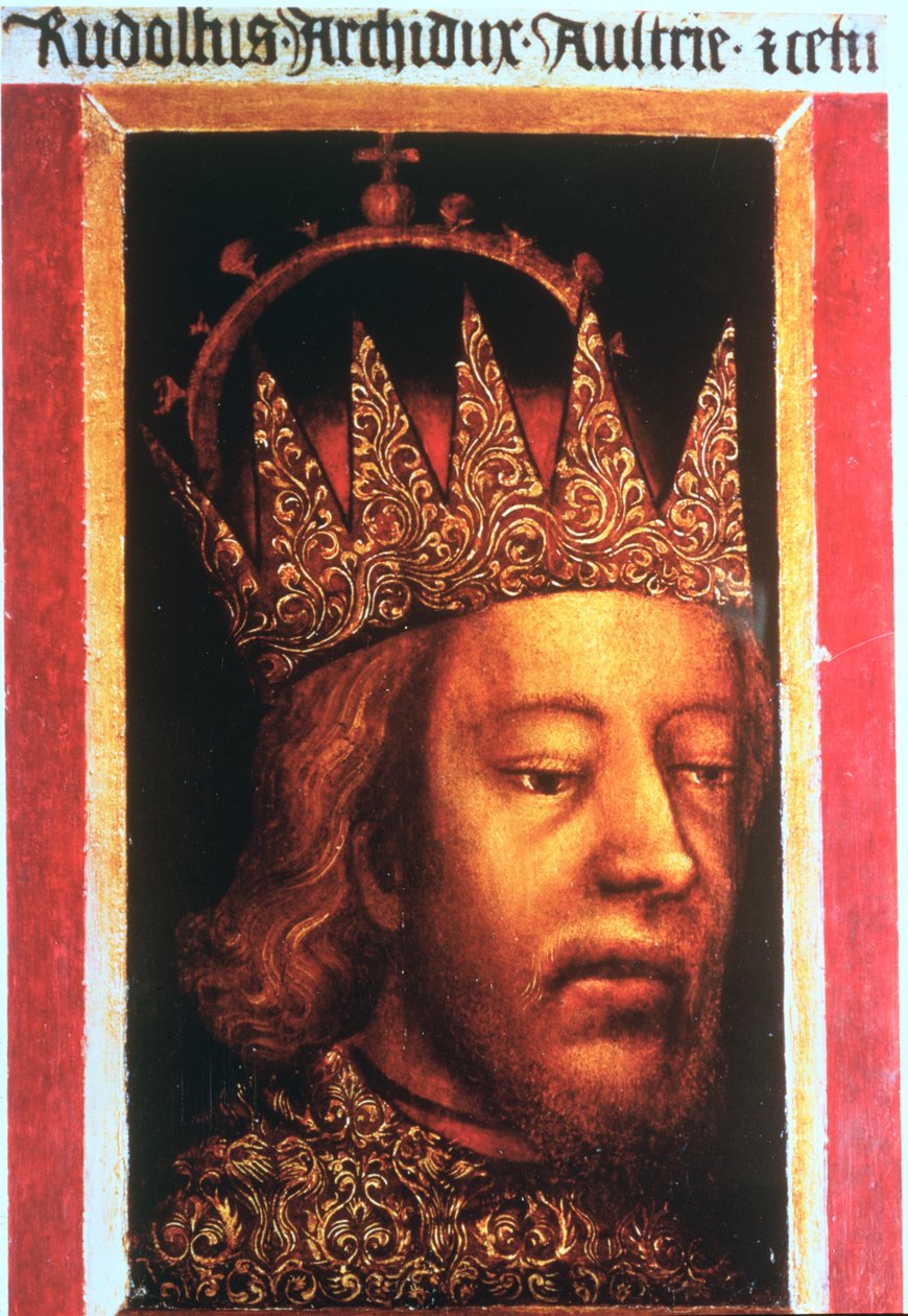 Rudolf IV, cesarz Austrii i Tyrolu (1339-65), ok.1360 (panel) autorstwa Austrian School