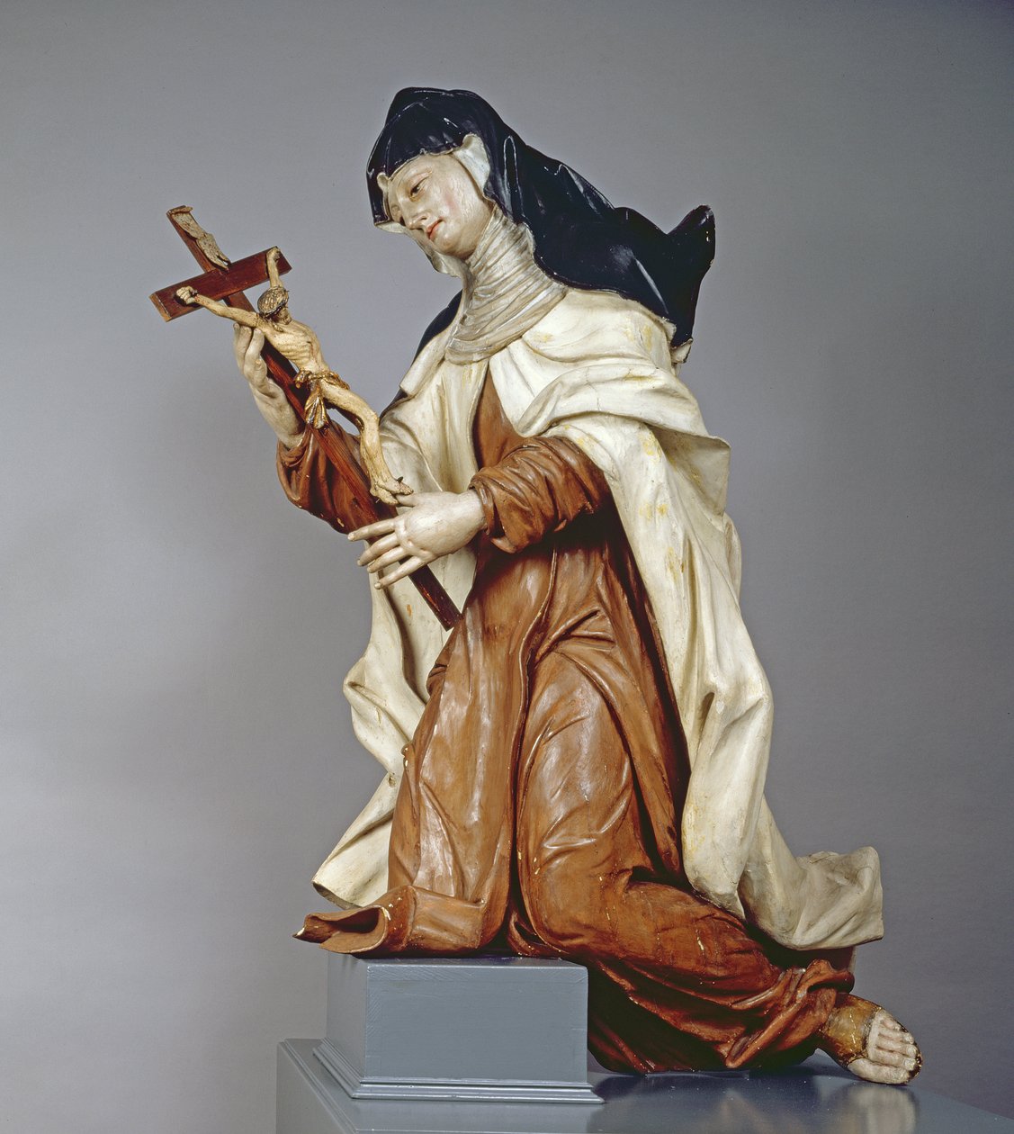 Św. Teresa z Avila (1515-82) ok. 1760-65 (polichromia i drewno lipowe) autorstwa Austrian School