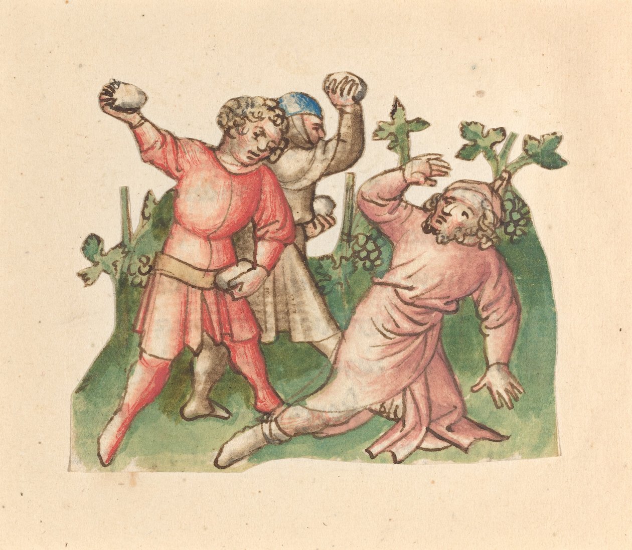 Ukamienowanie Nabota autorstwa Austrian 15th Century