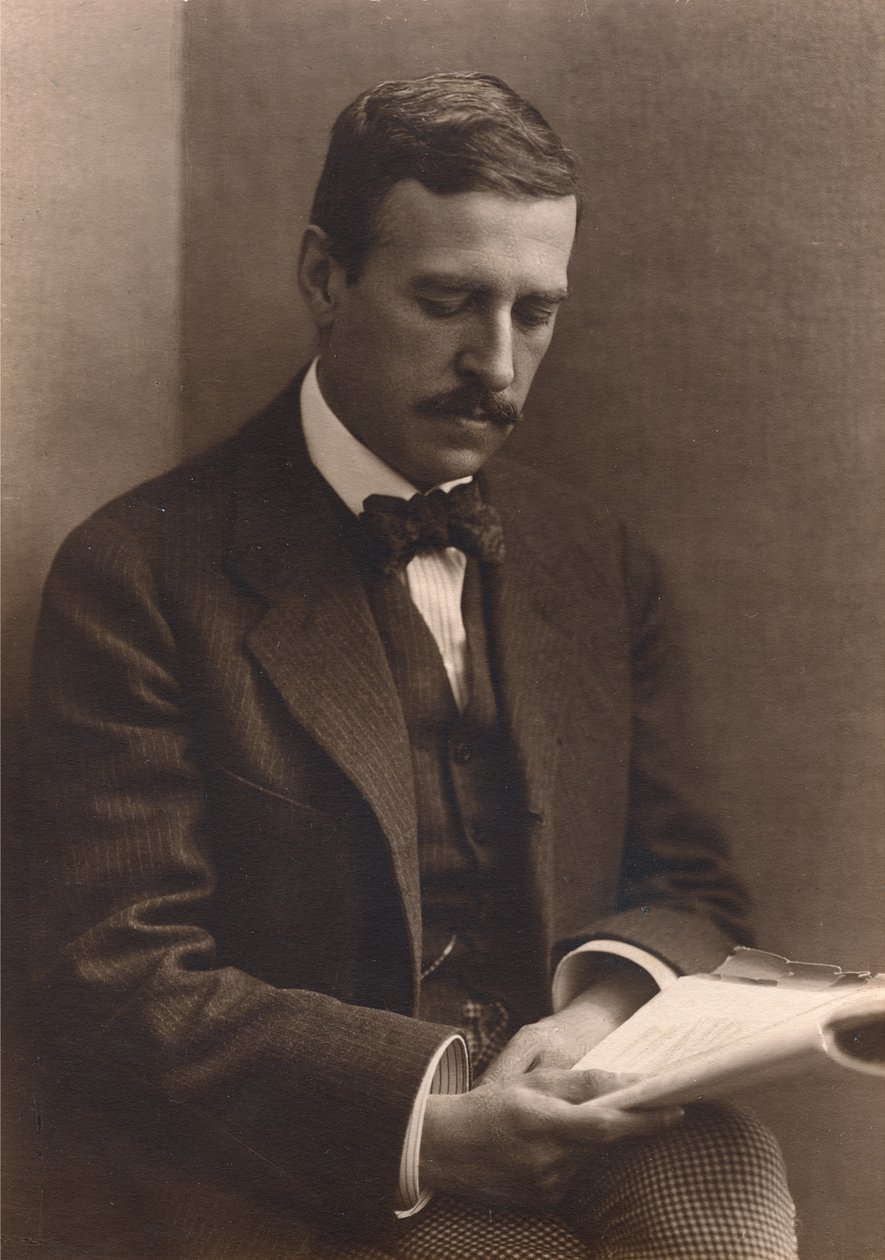 Portret Hugo von Hofmannsthala, ok. 1920-21 autorstwa Austrian Photographer