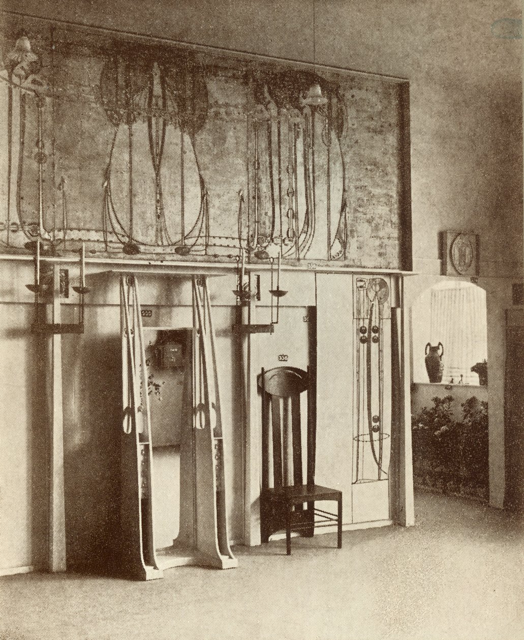 Sala wystawowa Mackintosha, 8. Secesja Wiedeńska, 1900 autorstwa Austrian Photographer