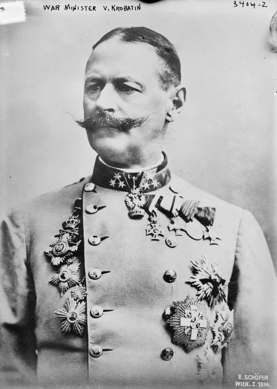 Minister wojny V. Krobatin, 1914 autorstwa Austrian Photographer