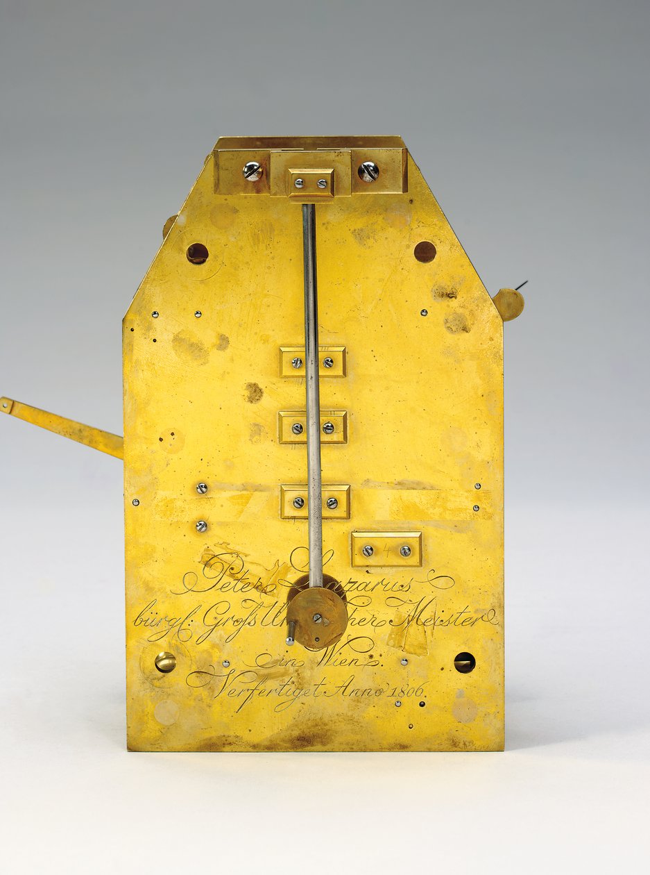 Miesięczny bodenstanduhr z równaniem czasu i pełnym kalendarzem, 1806 autorstwa Austrian School
