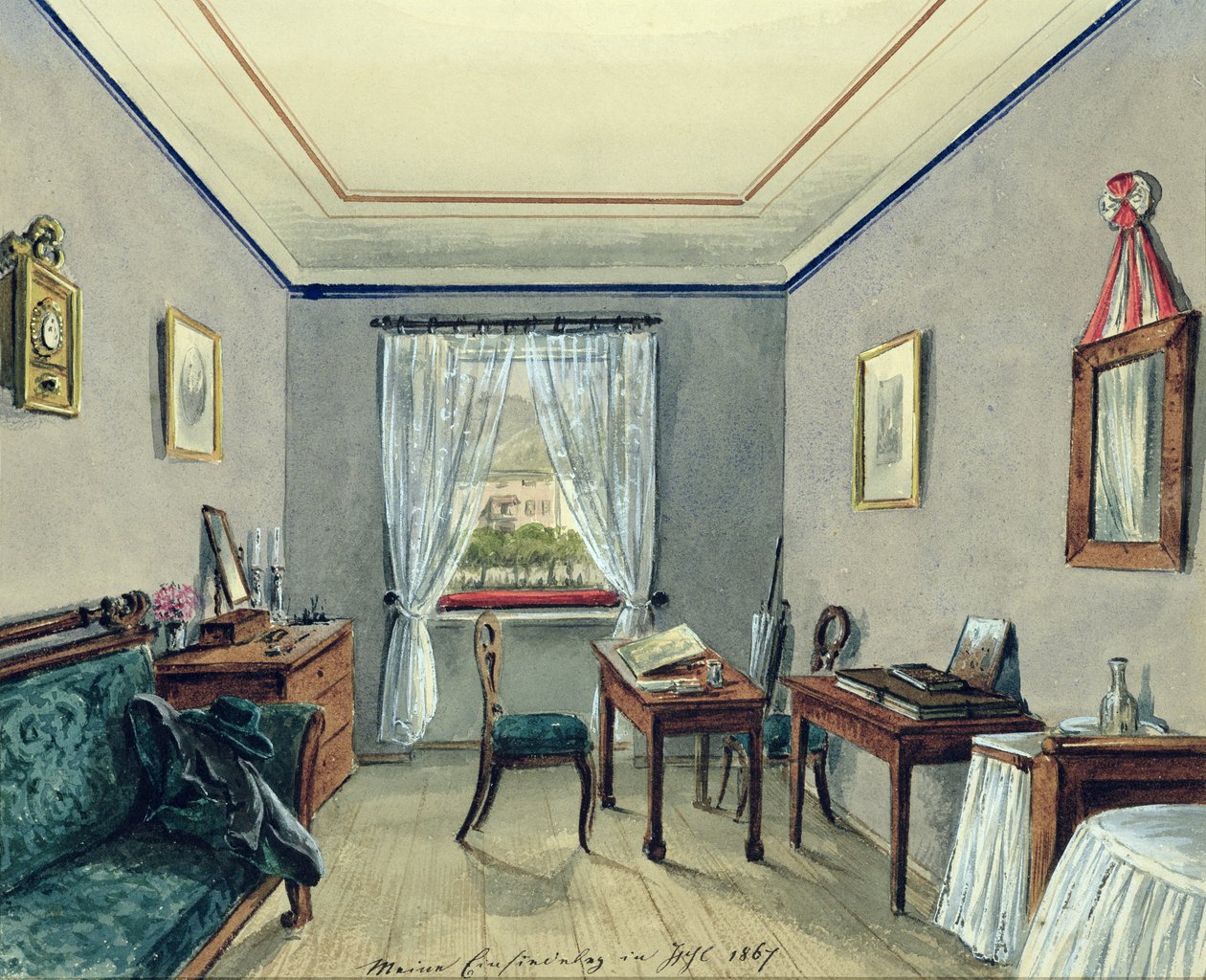 Pracownia plastyczna w Bad Ischl, 1867 (wc na papierze) autorstwa Austrian School