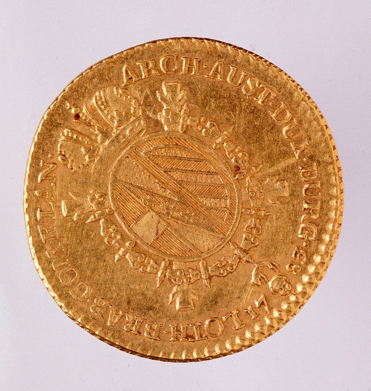 Austriacki złoty dublon (dublon) cesarza Józefa II (1740-1790) 1783 Neapol, museo archeologico autorstwa Austrian School