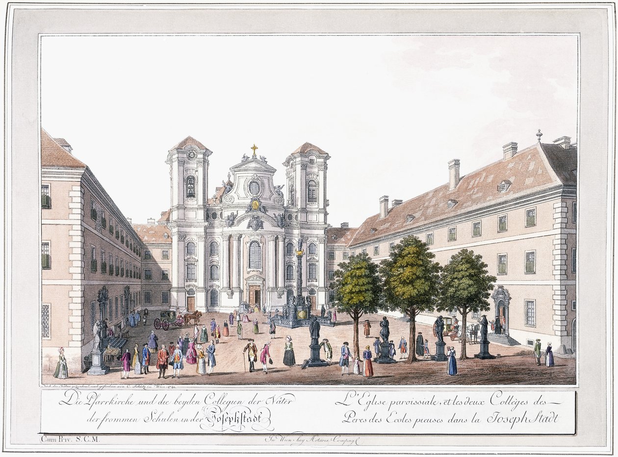 Kościół i dwie szkoły w Josefstadt, 1779-1792 autorstwa Austrian School