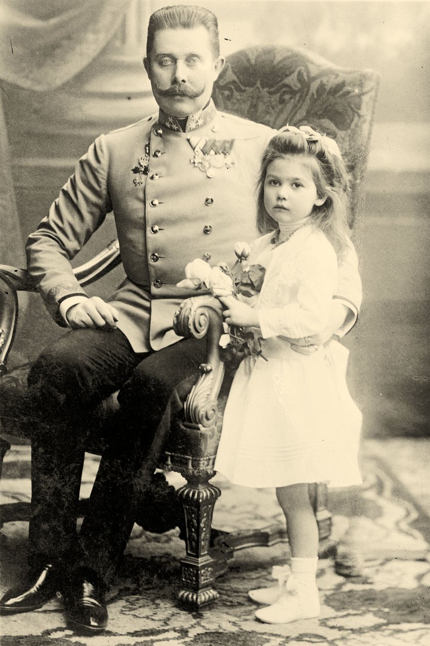 Franciszek Ferdynand z księżniczką Sophie autorstwa Austrian School