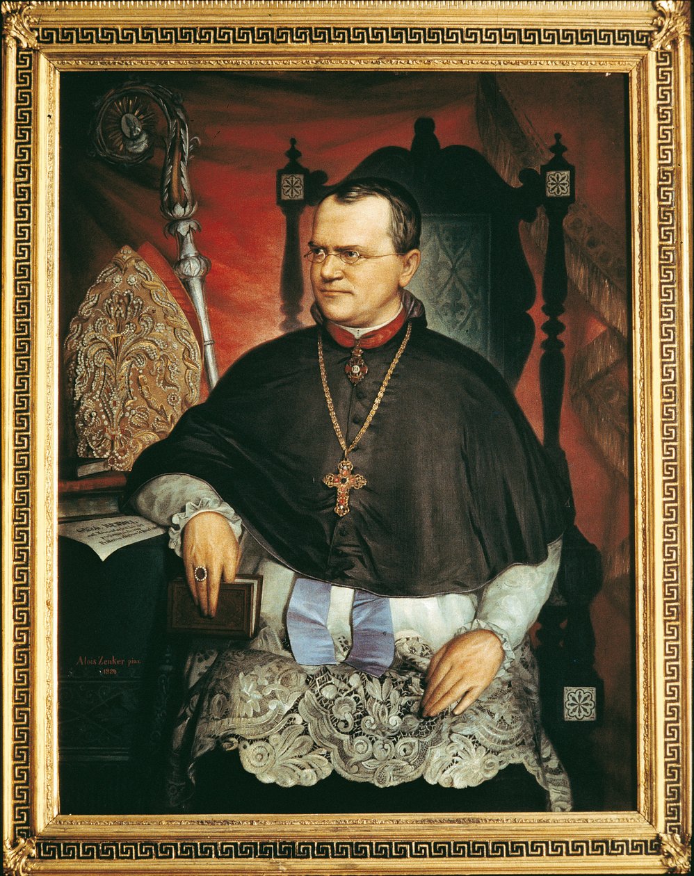 Gregor Mendel (olej na płótnie) autorstwa Austrian School
