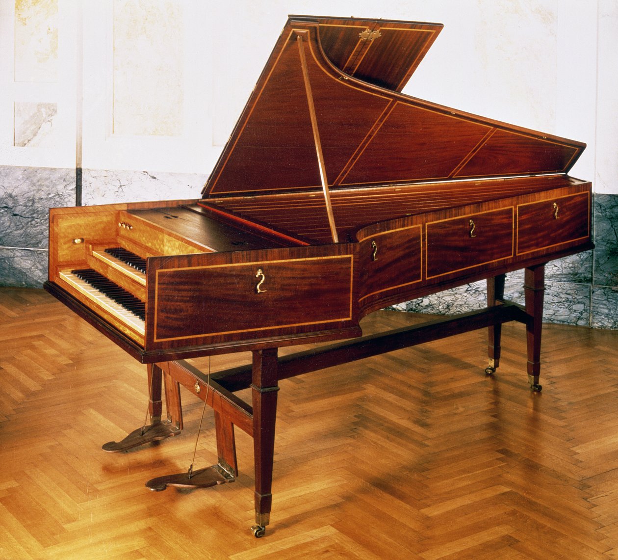 Klawesyn należący do Franza Josepha Haydna (1732-1809) autorstwa Austrian School