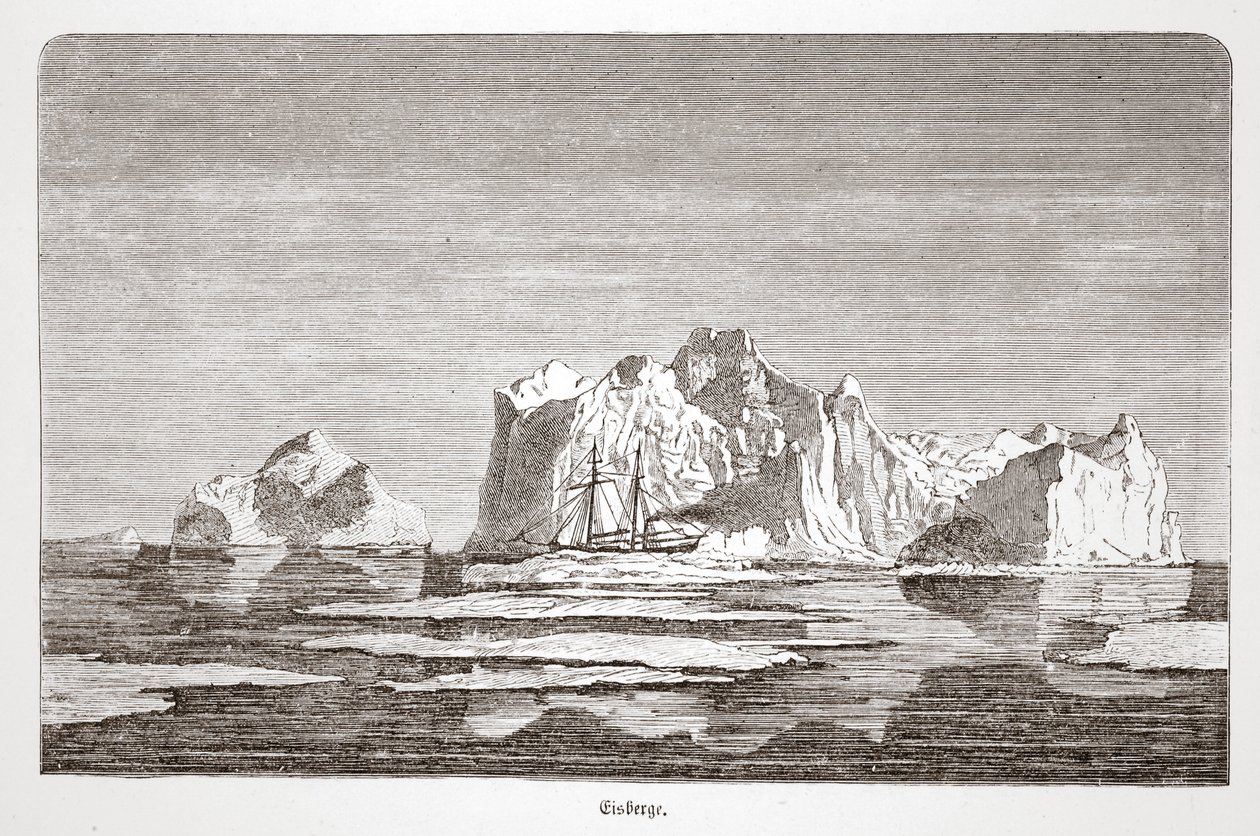 Góry lodowe, z Tegetthoff, 1876 autorstwa Austrian School