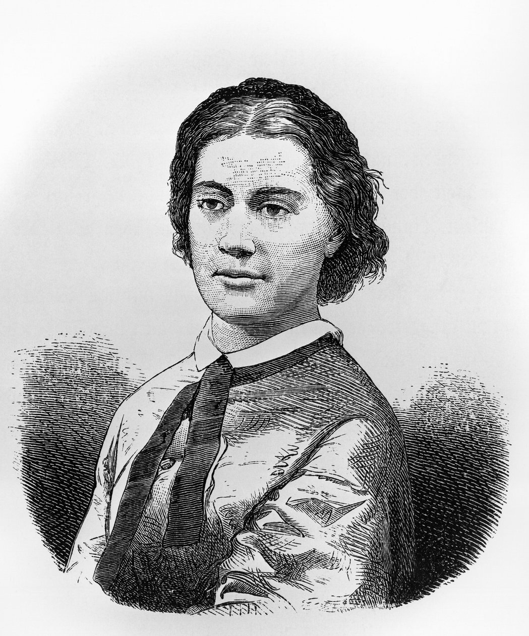 Portret Aleksandryny Tinné, ilustracja z „Sahary, czyli od oazy do oazy” Josepha Chavanne
