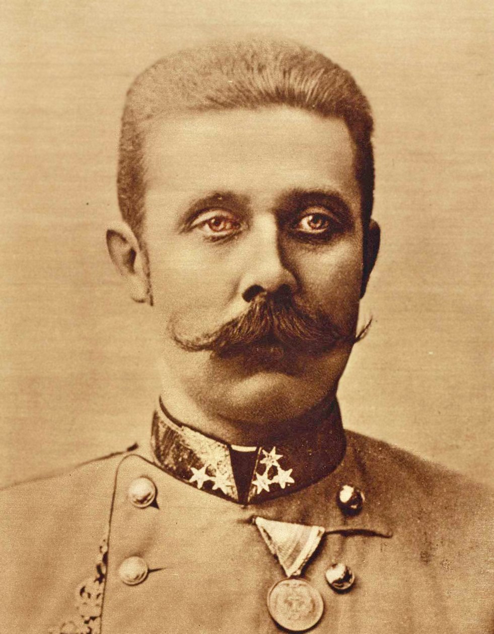 Portret arcyksięcia Franciszka Ferdynanda ok. 1893 r. autorstwa Austrian School
