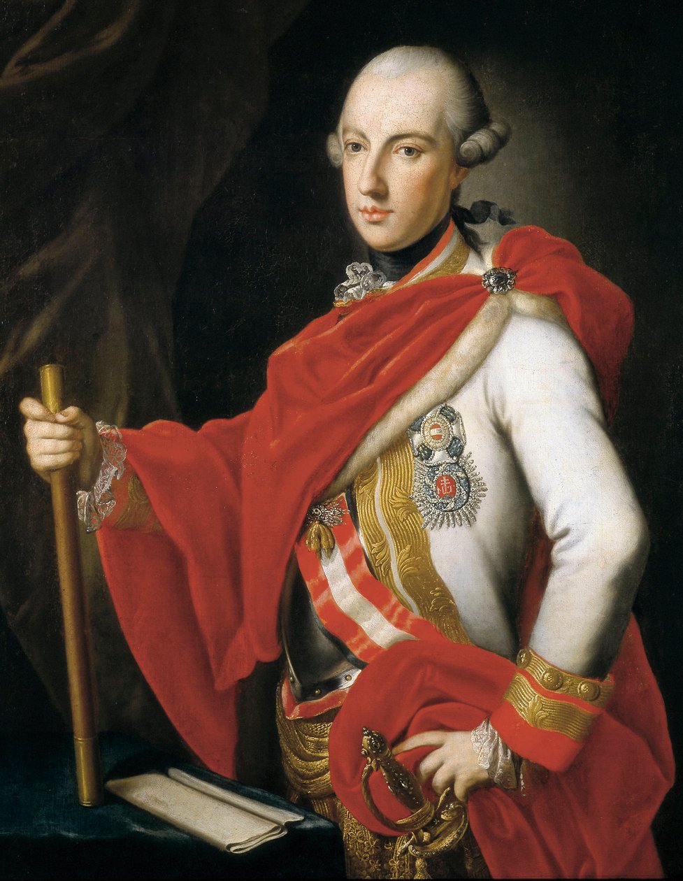 Portret cesarza Józefa II (olej na płótnie) autorstwa Austrian School