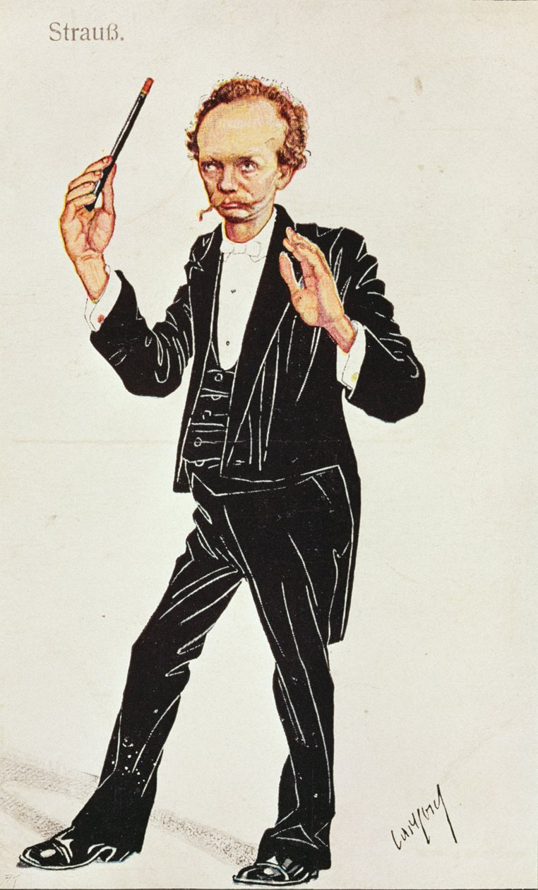 Richard Strauss (1864-1949) dyrygent autorstwa Austrian School