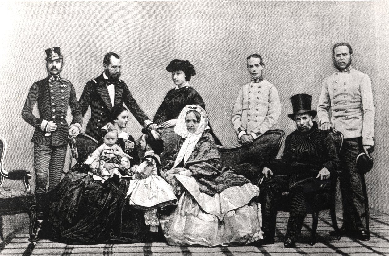 Austriacka rodzina cesarska, 1860 autorstwa Austrian School