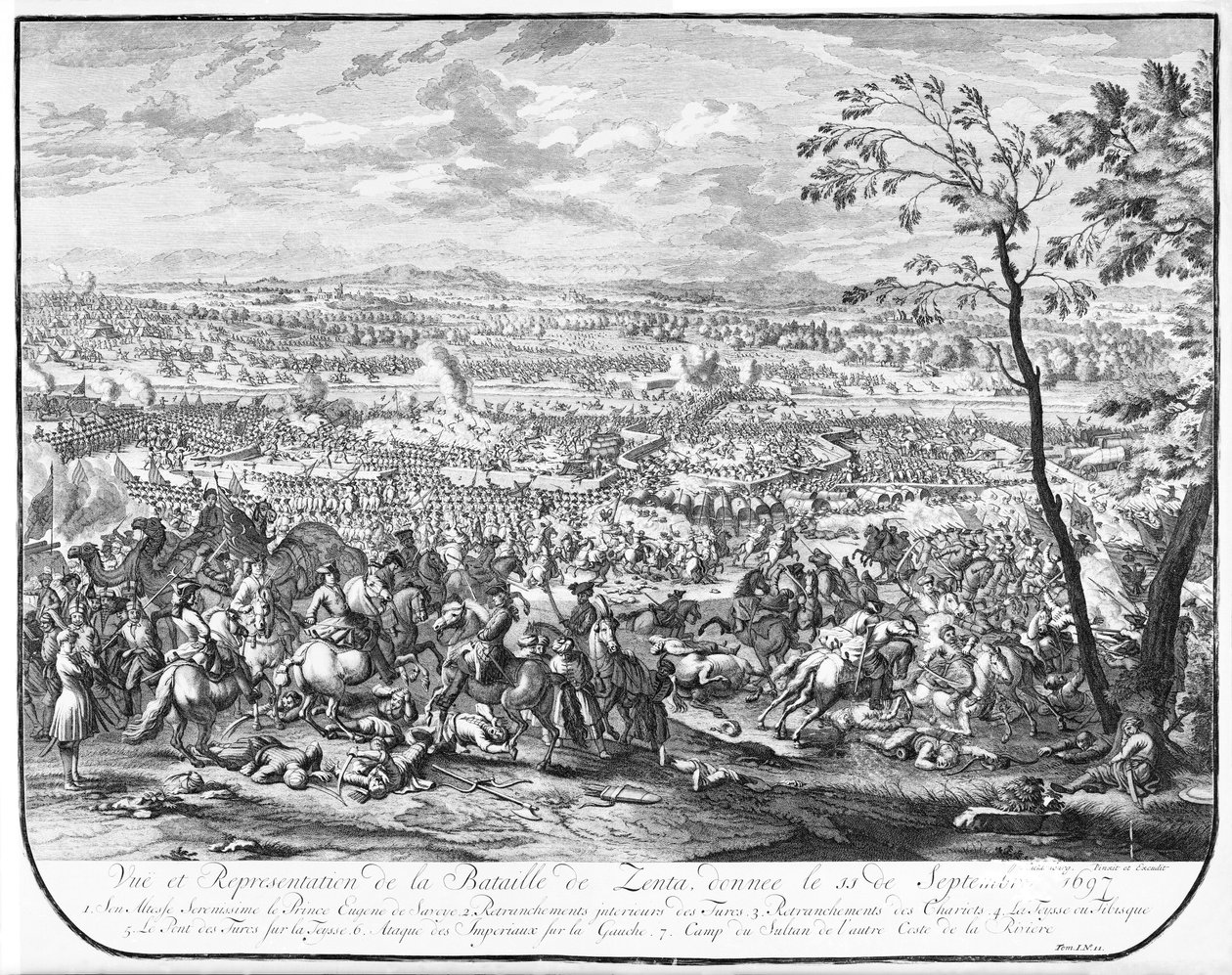 Bitwa pod Zenta, 1697 autorstwa Austrian School