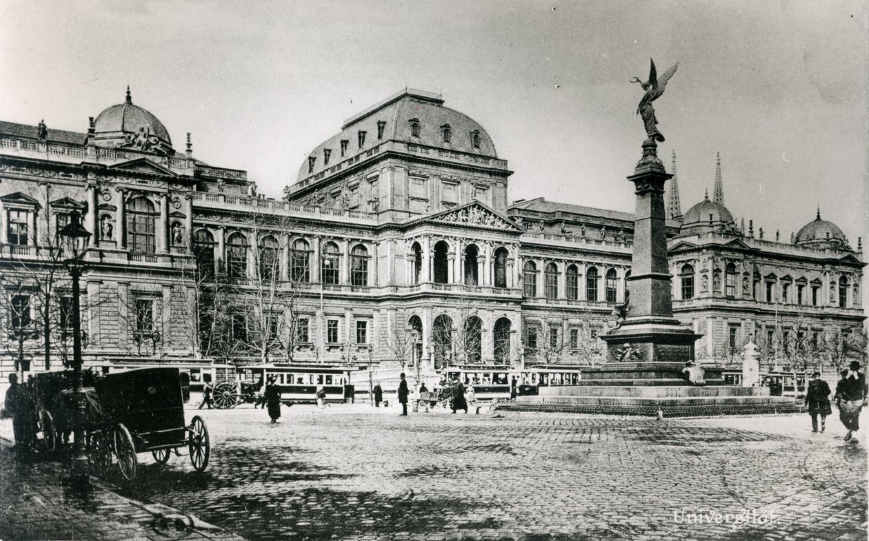 Uniwersytet Wiedeński i pomnik Liebenberga autorstwa Austrian School
