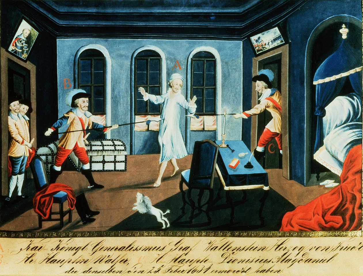 Zabójstwo Albrechta von Wallenstein autorstwa Austrian School