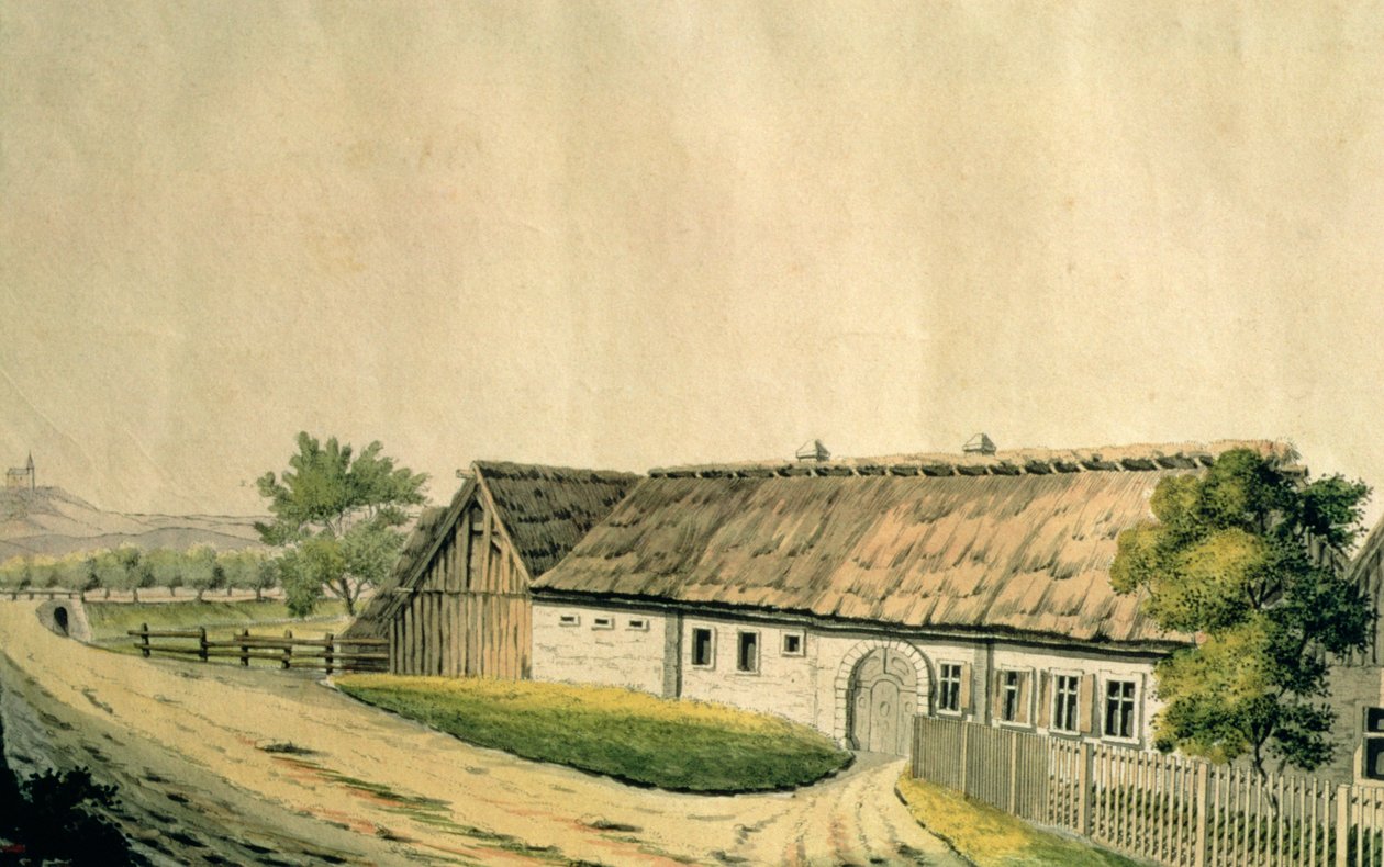 Miejsce urodzenia Franza Josepha Haydna (1732-1809) w Rohrau, Dolna Austria autorstwa Austrian School