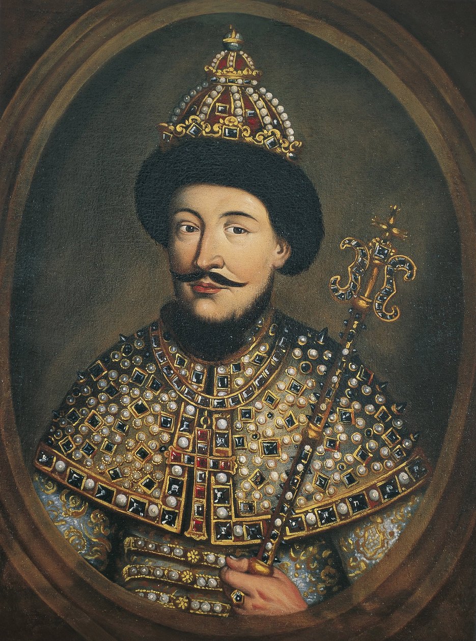 Portret cara Rosji Aleksisa I Michajłowicza 1629-1676, lata 70. XVII w. autorstwa Austrian master