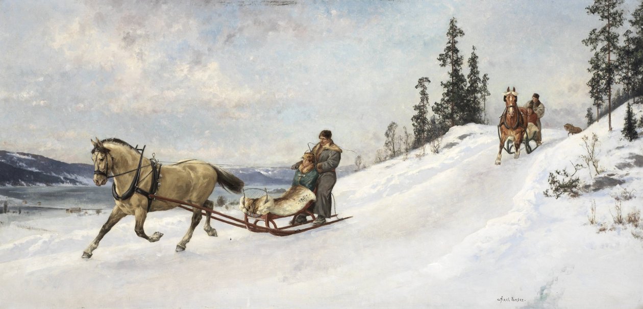 Vinterutflukt autorstwa Axel Hjalmar Ender