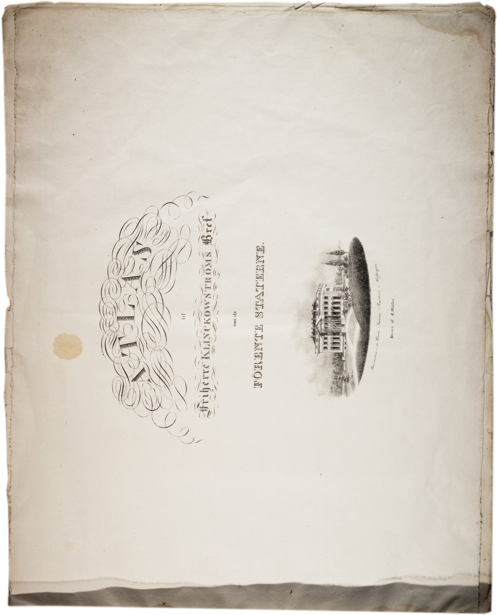 Atlas Stanów Zjednoczonych, 1824 autorstwa Axel Leonhard Klinckowström