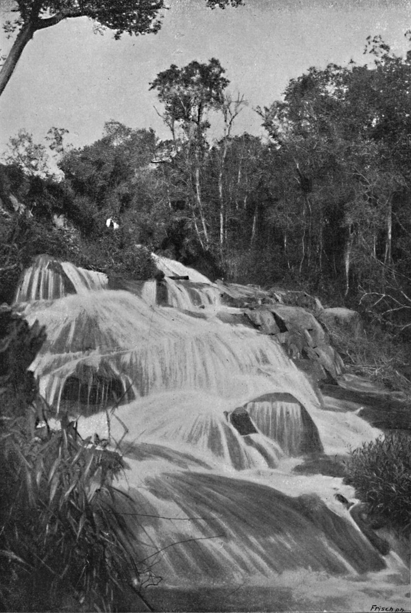 Wodospad na Rio Dourado Lencoes, 1895 autorstwa Axel Frick