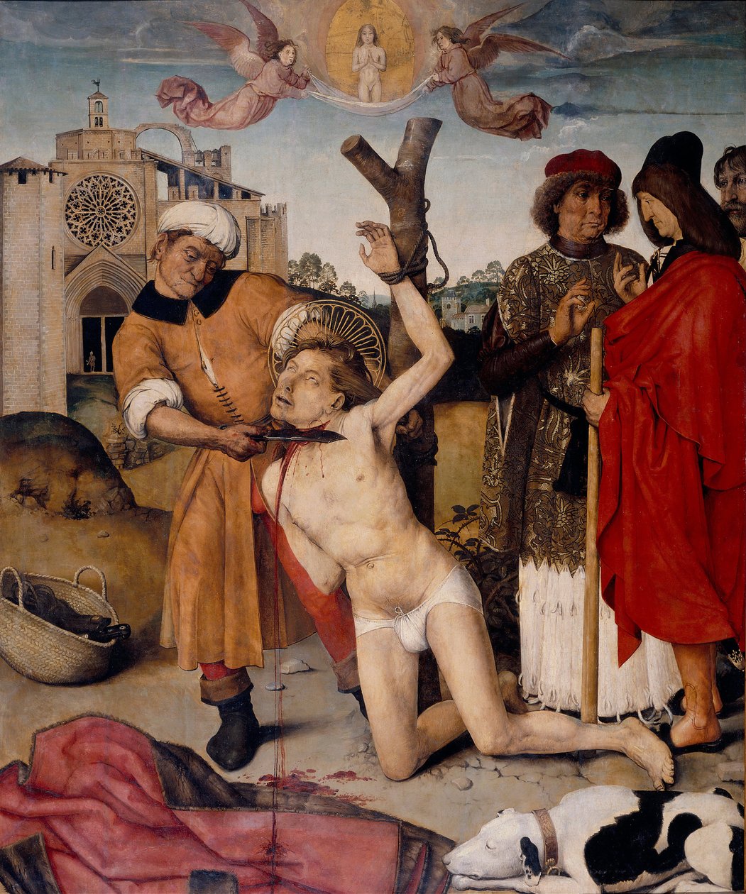 Męczeństwo św. Cukuba - peinture de Aine (Ayne) Bru (Brun) (aktywny XVI wiek) - 1502-1507 - Olej na drewnie - 164x133 - Museu Nacional d